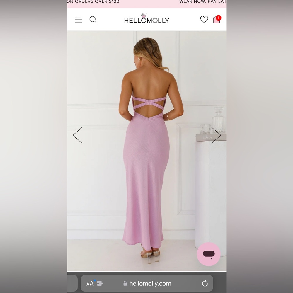Size Small Strapless Dress